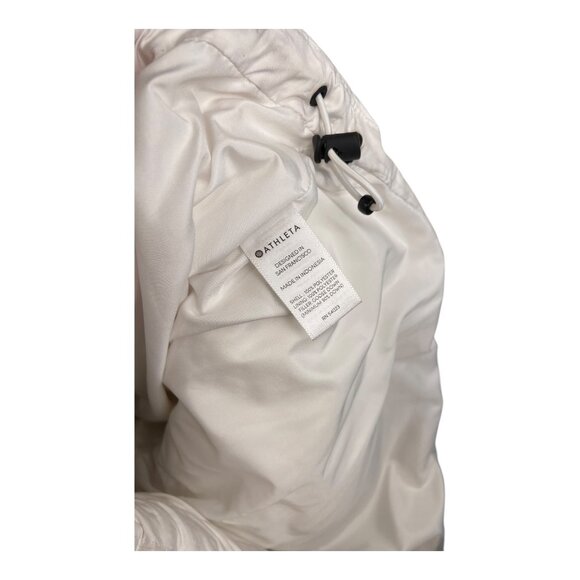 Athleta XXS Snow Goose Down Jacket white puffer hike wear full zip - Picture 6 of 7